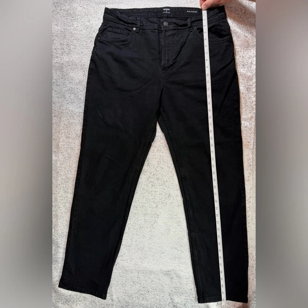 Cotton On Slim Straight Black Jeans Men’s 34